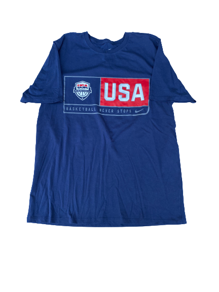 Megan Walker Team USA Workout Shirt (Size L)
