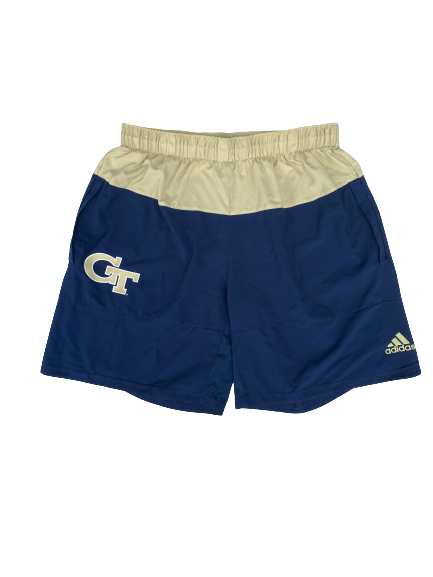 Moses Wright Georgia Tech Basketball Team Issued Workout Shorts (Size XL)