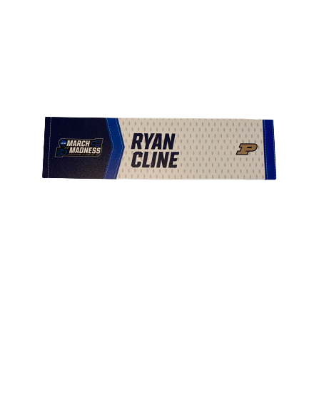 Ryan Cline Purdue Basketball March Madness Locker Room Name Plate