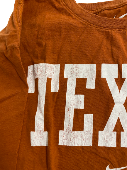 Derek Kerstetter Texas Football Team-Issued T-Shirt (Size XXL)