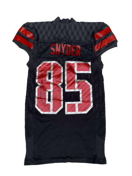 Matt Snyder Nebraska SIGNED & INSCRIBED 2015 Game Worn Jersey