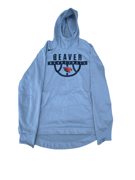 Ethan Thompson Oregon State Basketball Team Issued Travel Sweatshirt (Size L)