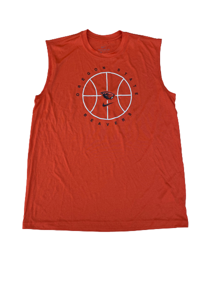 Ethan Thompson Oregon State Basketball Team Issued Workout Tank (Size L)