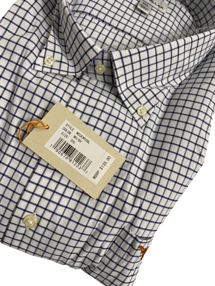 Derek Kerstetter Texas Football Player-Exclusive Peter Millar Button-Down Shirt (Size XXXL)(NEW WITH $135 TAG)