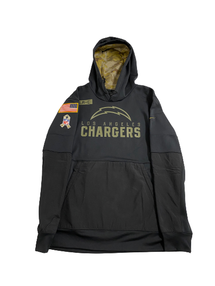 Joshua Kelley Los Angeles Chargers Team-Exclusive SALUTE TO SERVICE Hoodie (Size L)