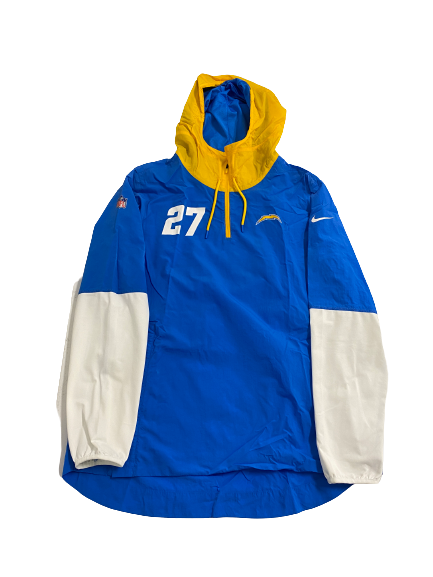 Joshua Kelley Los Angeles Chargers Player-Exclusive Windbreaker With Number (Size L)