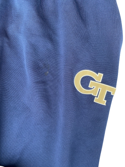 Moses Wright Georgia Tech Basketball Team Issued Sweatpants (Size XLT)