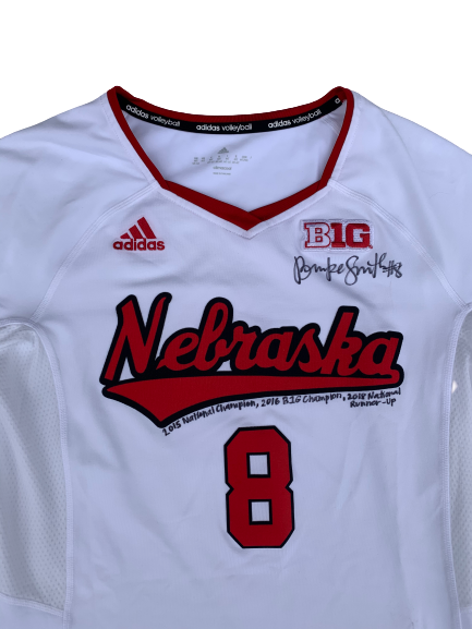 Brooke Smith Nebraska Volleyball SIGNED & INSCRIBED Game Worn Jersey