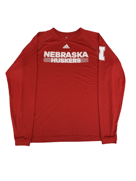 Brooke Smith Nebraska Volleyball 2018 Season Long Sleeve Warm-Up Shirt (Size M)