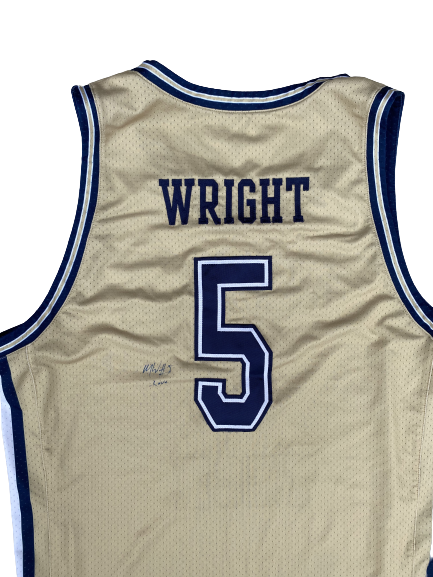 Moses Wright Georgia Tech Basketball SIGNED Game Worn Jersey (Size L)