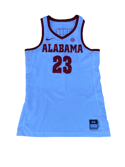 John Petty Alabama Basketball 2017-2018 (FRESHMAN YEAR) Game Worn Jersey - Photo Matched