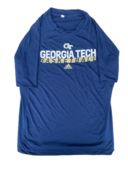 Moses Wright Georgia Tech Basketball Team Issued Workout Shirt (Size XL)