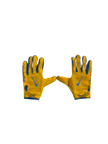 Joshua Kelley Los Angeles Chargers Team-Exclusive Gloves (Size XL)