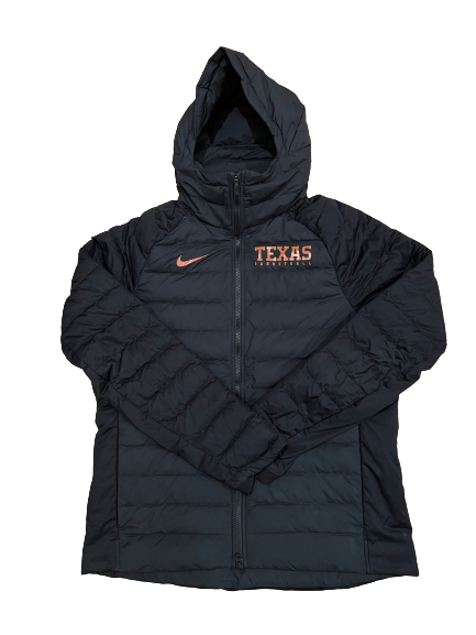 Jase Febres Texas Basketball Team Exclusive Winter Coat (Size L)