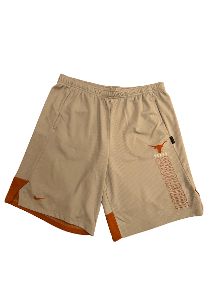 Jase Febres Texas Basketball Team Issued Workout Shorts (Size L)