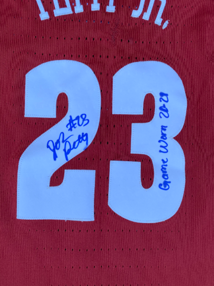 John Petty Alabama Basketball 2019-2020 (JUNIOR YEAR) Signed Game Worn Jersey with "WH" Patch - Photo Matched