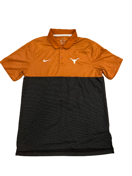 Jase Febres Texas Basketball Team Issued Polo Shirt (Size L)