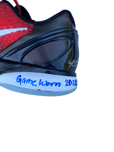 John Petty Alabama Basketball 2021 (SENIOR YEAR) Signed Game Worn Shoes (Size 14) - Photo Matched