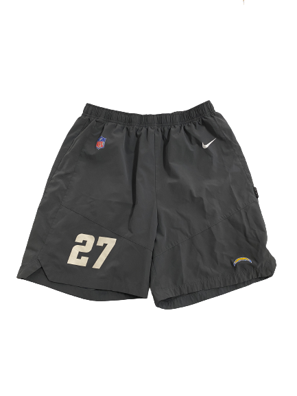 Joshua Kelley Los Angeles Chargers Player-Exclusive Shorts With Number (Size L)