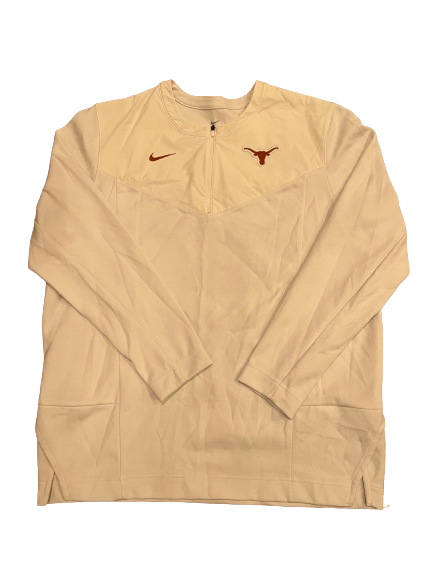 Jase Febres Texas Basketball Team Issued Quarter-Zip Pullover (Size XL)