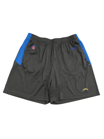 Joshua Kelley Los Angeles Chargers Team-Issued Shorts (Size XL)