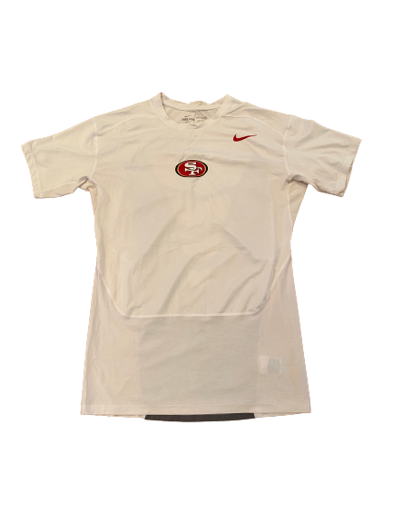 Alex Barrett San Francisco 49ers Team Issued Compression Workout Shirt (Size XXXL)