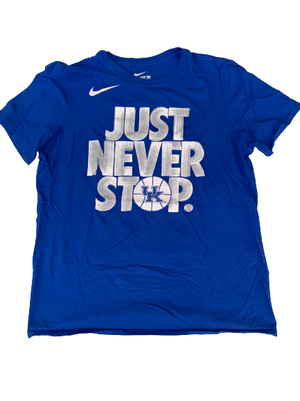 Shae Halsel Kentucky Team Issued "Just Never Stop" T-Shirt (Size M)