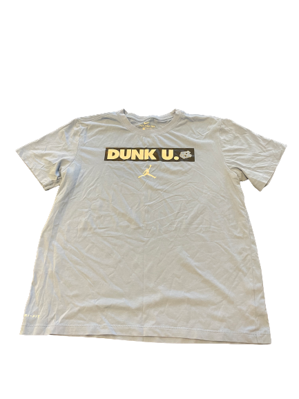 Justin Pierce North Carolina Basketball Player Exclusive "DUNK U" T-Shirt (Size L)
