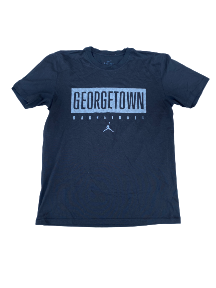 Mac McClung Georgetown Basketball Team Issued Jordan Workout Shirt (Size M)