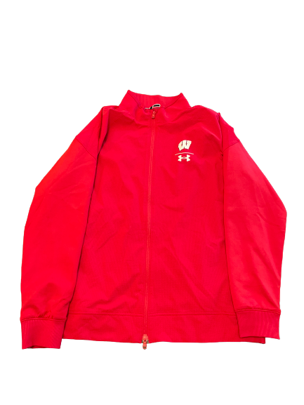 Molly Haggerty Wisconsin Volleyball Team Issued Zip Up Jacket (Size XL)