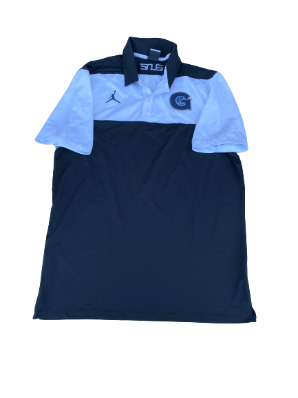 Mac McClung Georgetown Basketball Team Issued Jordan Polo (Size M)