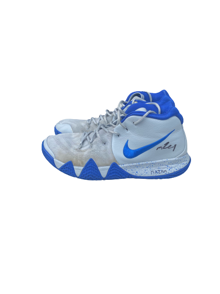 Marcus Zegarowski Creighton Basketball SIGNED Game Worn Shoes (Size 12)