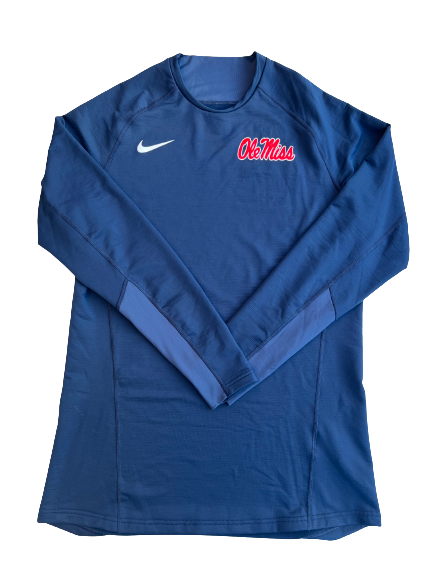 Hayden Leatherwood Ole Miss Baseball Team Exclusive Premium Long Sleeve Shirt (Size L)