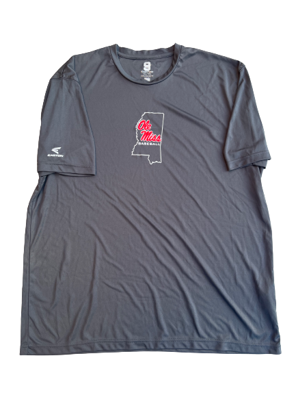 Hayden Leatherwood Ole Miss Baseball Team Exclusive Workout Shirt (Size XL)
