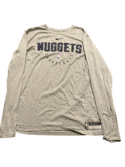 Thomas Welsh Denver Nuggets Long Sleeve Workout Shirt (Size XLT)