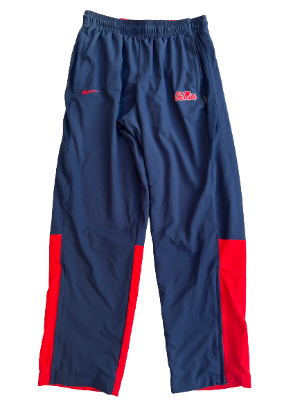 Hayden Leatherwood Ole Miss Baseball Team Issued Travel Sweatpants (Size XL)