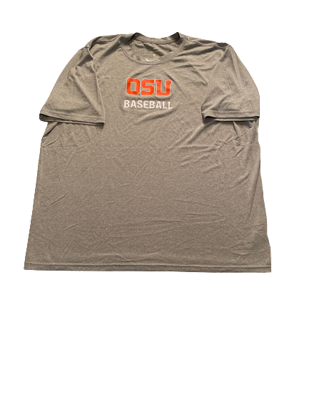 Grant Gambrell Oregon State Baseball Team Issued Workout Shirt (Size XXL)