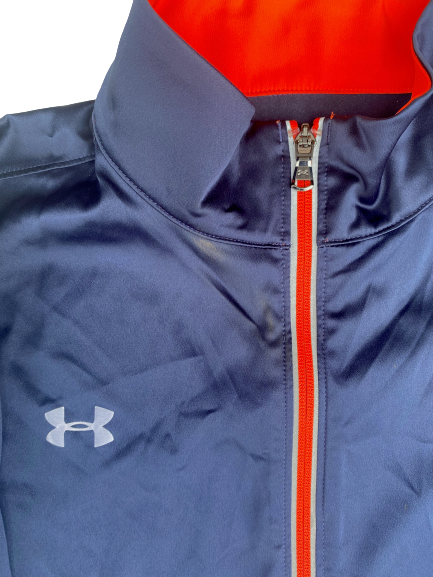 Unique Thompson Auburn Basketball Team Issued Zip Up Jacket (Size L)