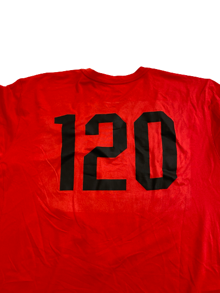 Micah Potter Ohio State Basketball Player-Exclusive T-Shirt With Number (Size XL)