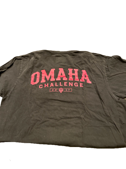 Connor Manous Indiana Baseball Omaha Challenge T-Shirt (Size L)
