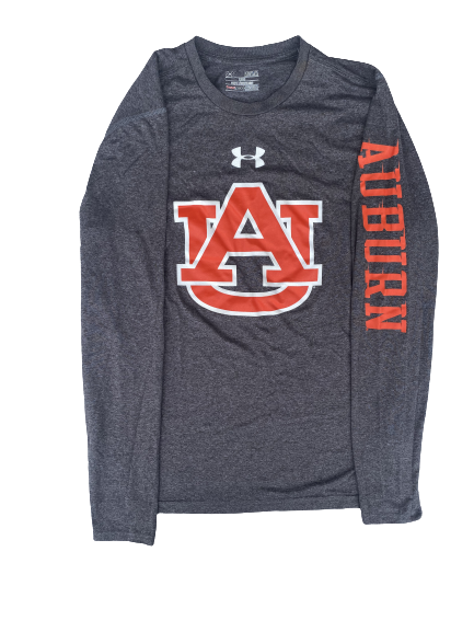 Unique Thompson Auburn Basketball Team Issued Long Sleeve Workout Shirt (Size M)