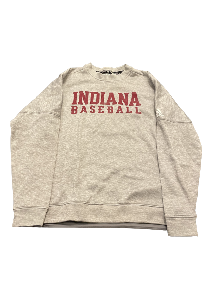 Connor Manous Indiana Baseball Team Issued Crewneck Sweatshirt (Size L)