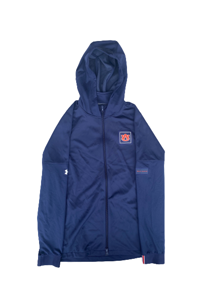 Unique Thompson Auburn Basketball Team Issued Zip Up Jacket (Size L)