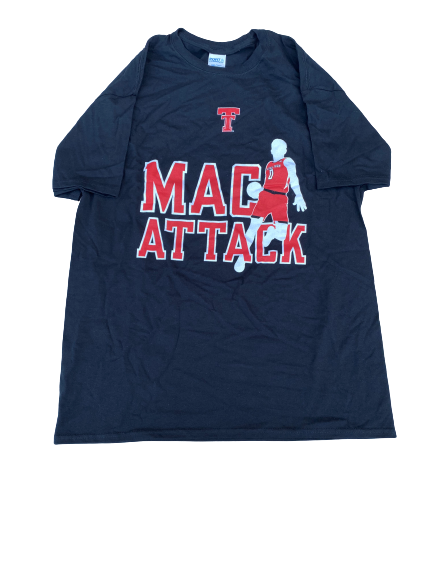 Mac McClung Texas Tech Basketball "MAC ATTACK" T-Shirt (Size L)