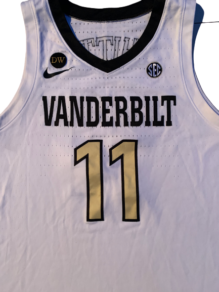 Simi Shittu Vanderbilt Basketball 2018-2019 Season Game-Worn Jersey (Size 50) (Photo Matched)