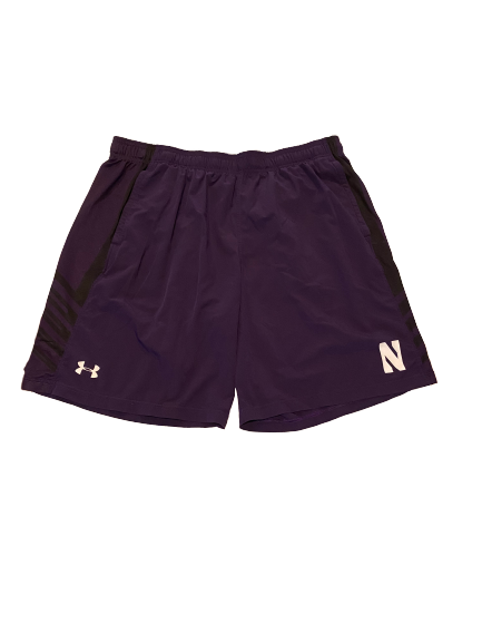 Alex Miller Northwestern Football Workout Shorts (Size XXL)