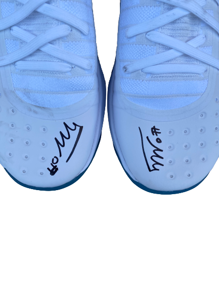 Mac McClung Texas Tech Basketball SIGNED Team Issued Steph Curry Shoes (Size 11.5)