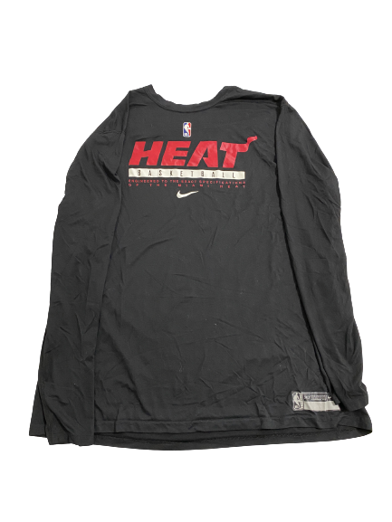 Micah Potter Miami Heat Team-Issued Long Sleeve Shirt (Size XXXLT)