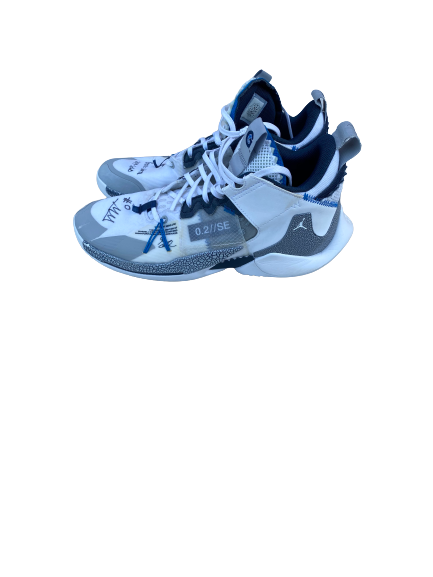 Mac McClung Georgetown Basketball 2019-2020 (SOPHOMORE YEAR) SIGNED Game Worn Shoes (12/17/19 vs UMBC) - Photo Matched