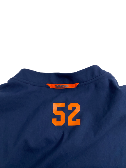 Carlos Vettorello Syracuse Football Player-Exclusive Travel Zip-Up Jacket With 